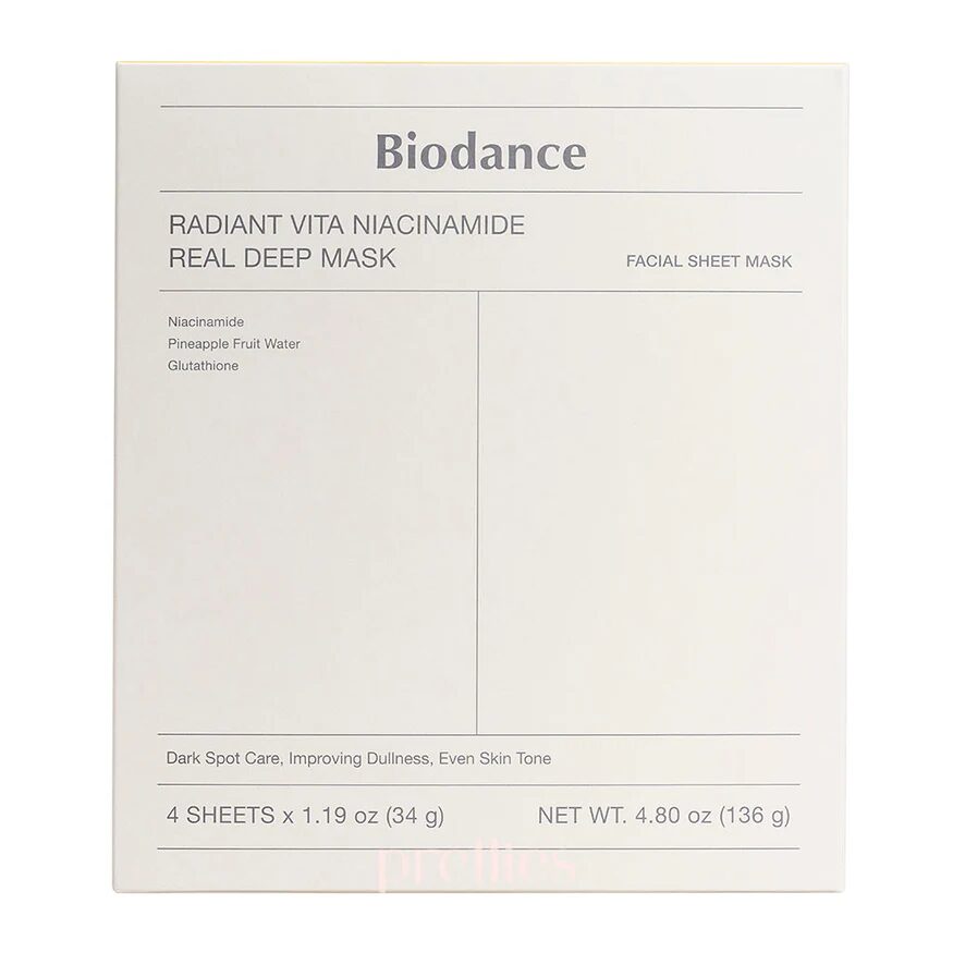 Biodance 維他命菸鹼醯胺深層美白全效面膜 4片/盒