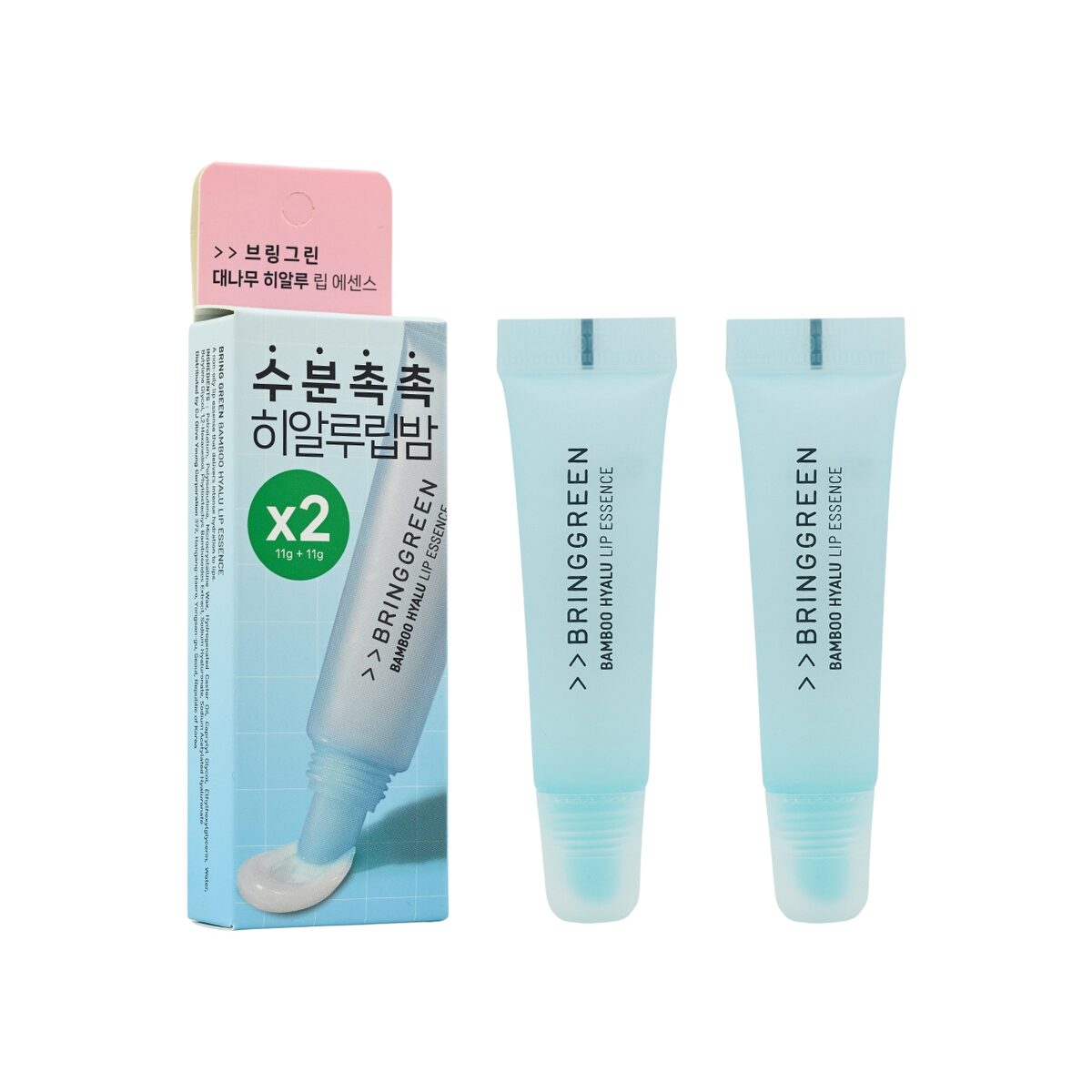 Bring Green 竹子玻尿酸唇部精華護唇膏 11g + 11g