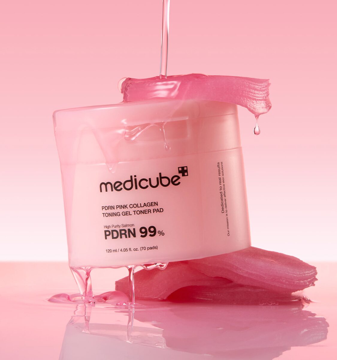 Medicube PDRN 粉紅膠原凝膠爽膚棉 70片