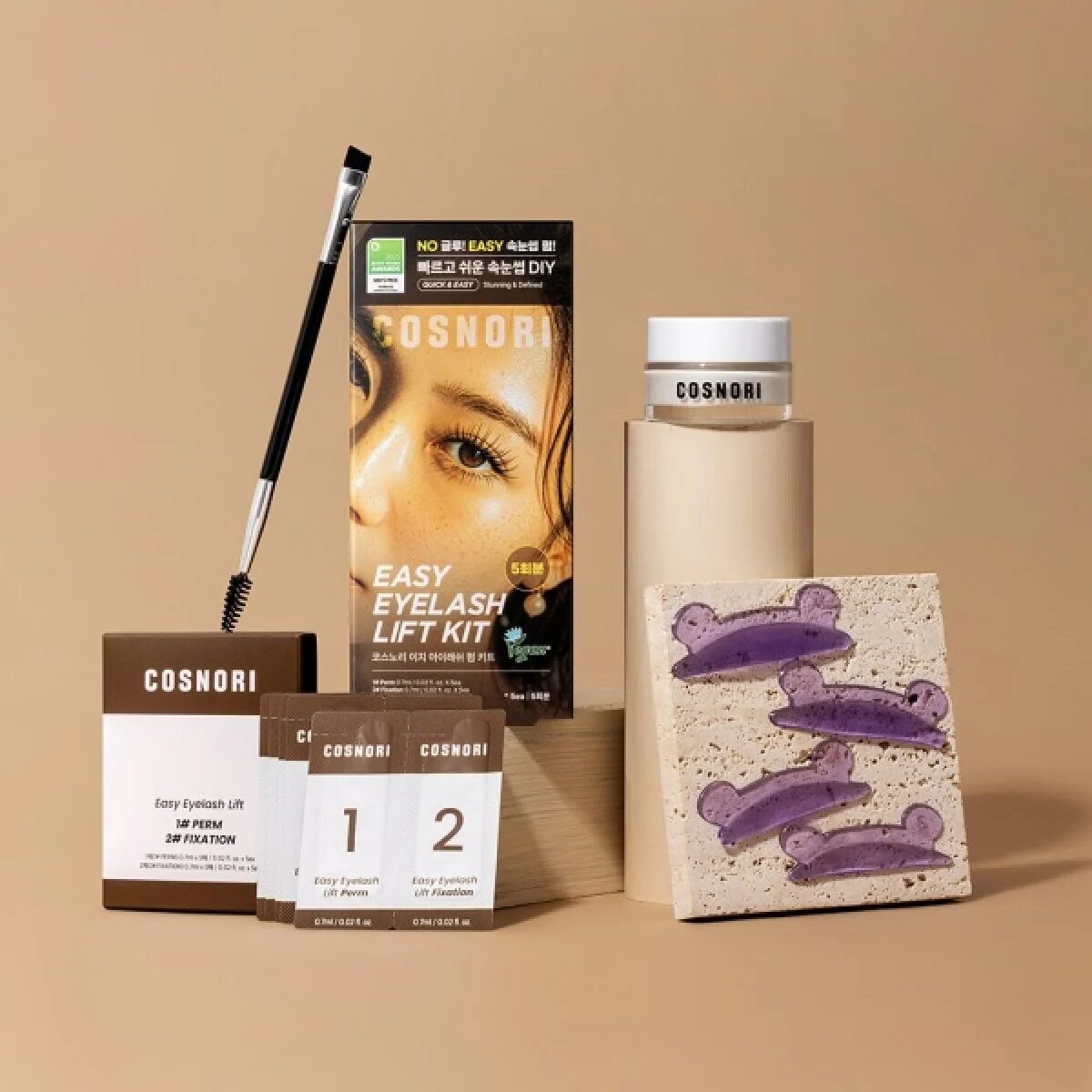 Cosnori Easy Eyelash Lift Kit 簡易DIY睫毛燙睫毛套裝 (5次用)