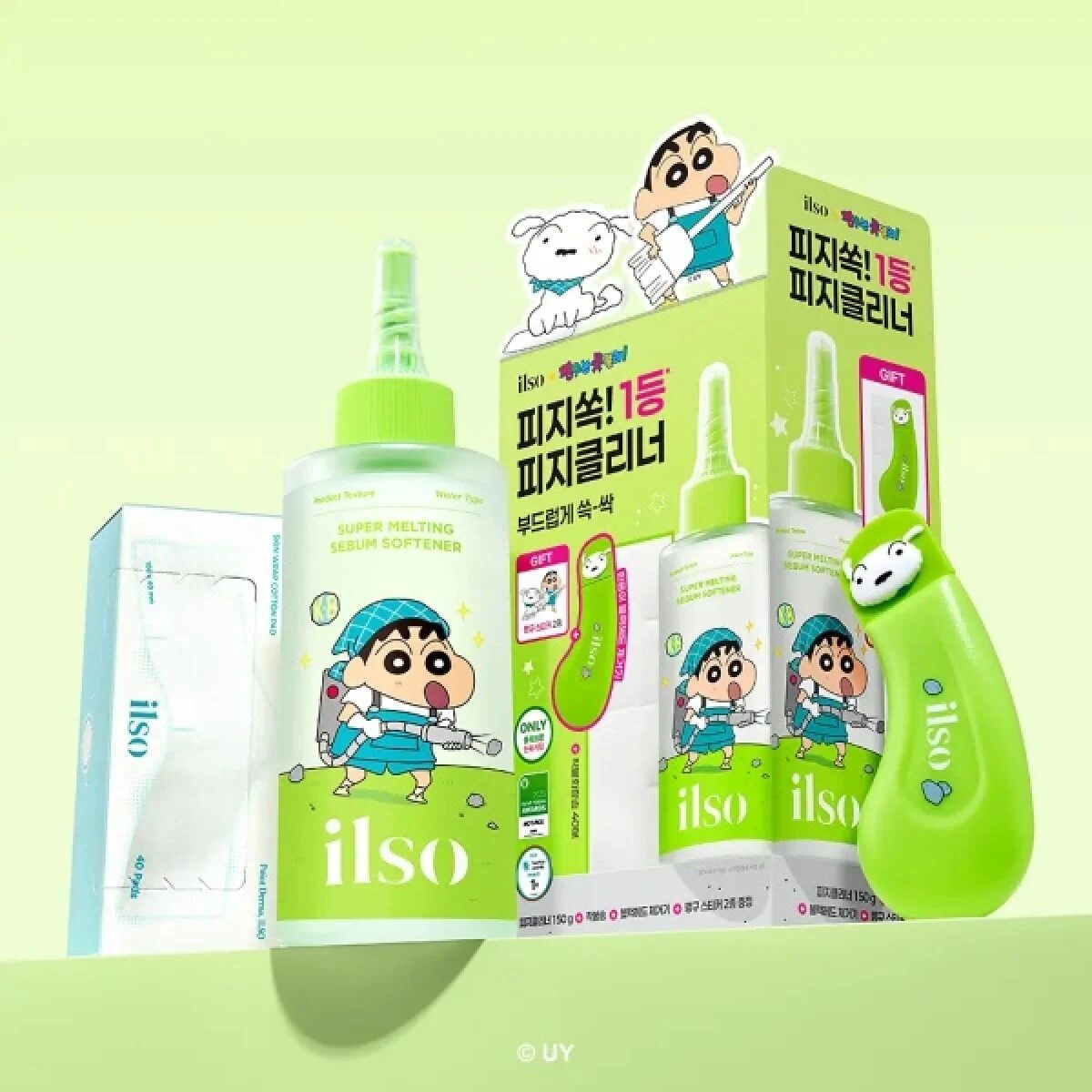 ilso x 蠟筆小新 黑頭粉刺導出液套裝 (附送黑頭刮鏟)