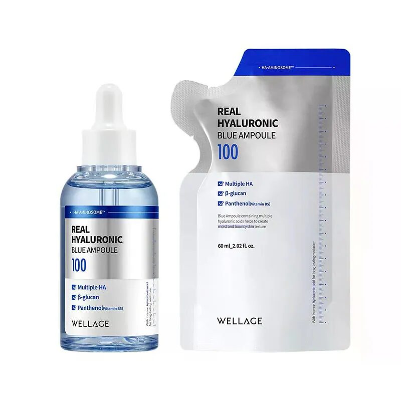 Wellage 100%純透明質酸保濕精華60ml+60ml補充裝特別套裝