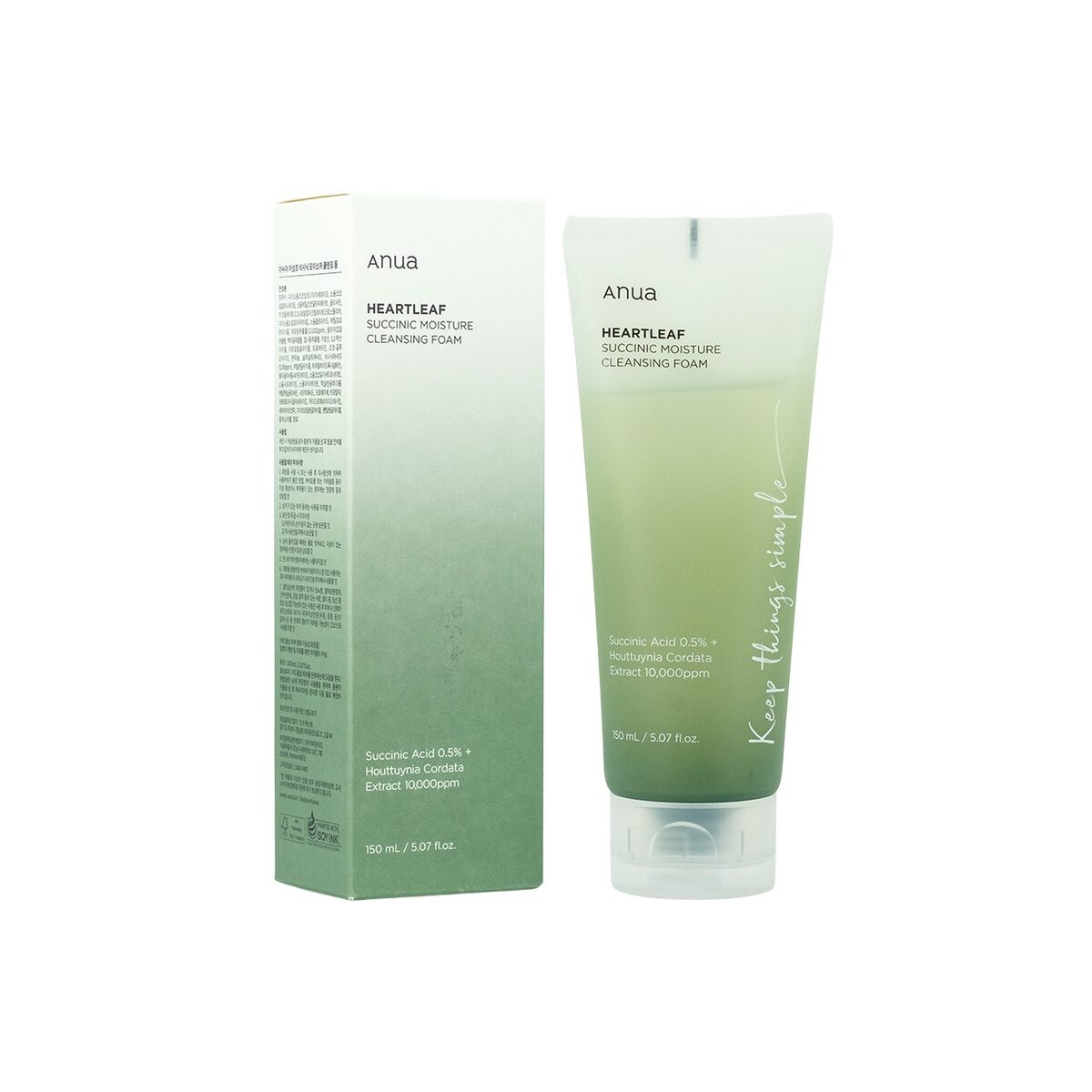 Anua 魚腥草保濕潔面泡沫 150ml