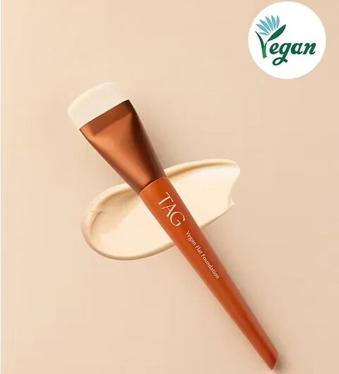 韓國 DAISO TAG 純素扁粉底掃 Vegan Flat Foundation Brush